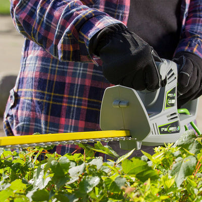 Earthwise 17 Inch Corded Electric Plug-In Hedge Trimmer with 2.8 Amp Motor, Gray - VMInnovations