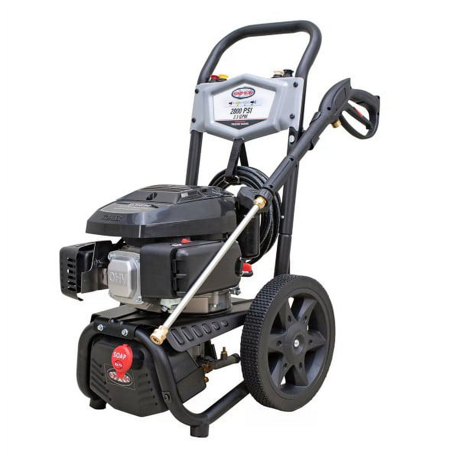 SIMPSON MegaShot Gas Pressure Washer Engine and Steel Frame, Black (Refurbished) - VMInnovations