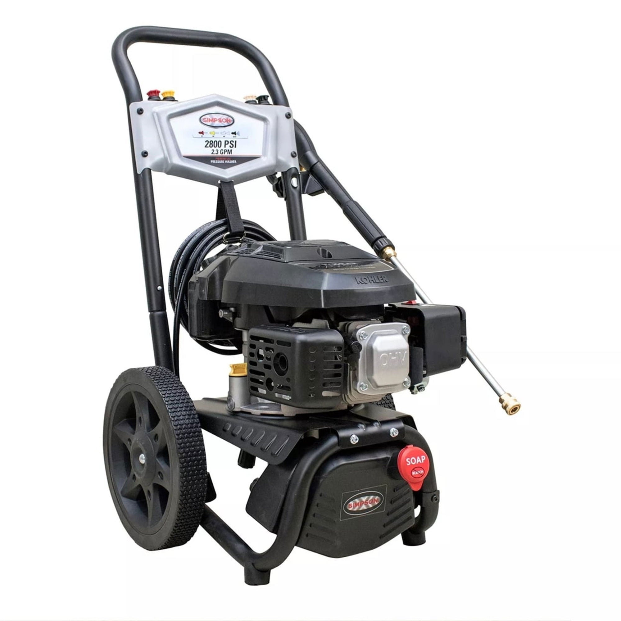 SIMPSON MegaShot Gas Pressure Washer Engine and Steel Frame, Black (Refurbished) - VMInnovations