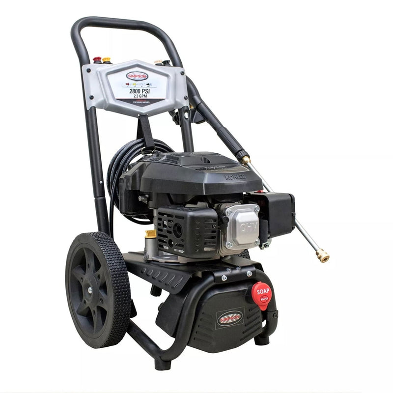 SIMPSON Gas Pressure Washer Engine and Steel Frame, Black (Refurbished) (Used)