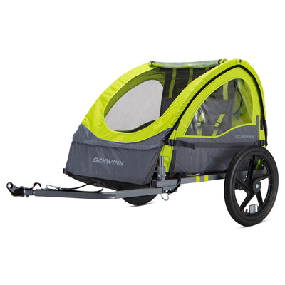 Schwinn Gemini Toddler Unisex Trailer with Stroller Kit & Aluminum Frame Design - VMInnovations