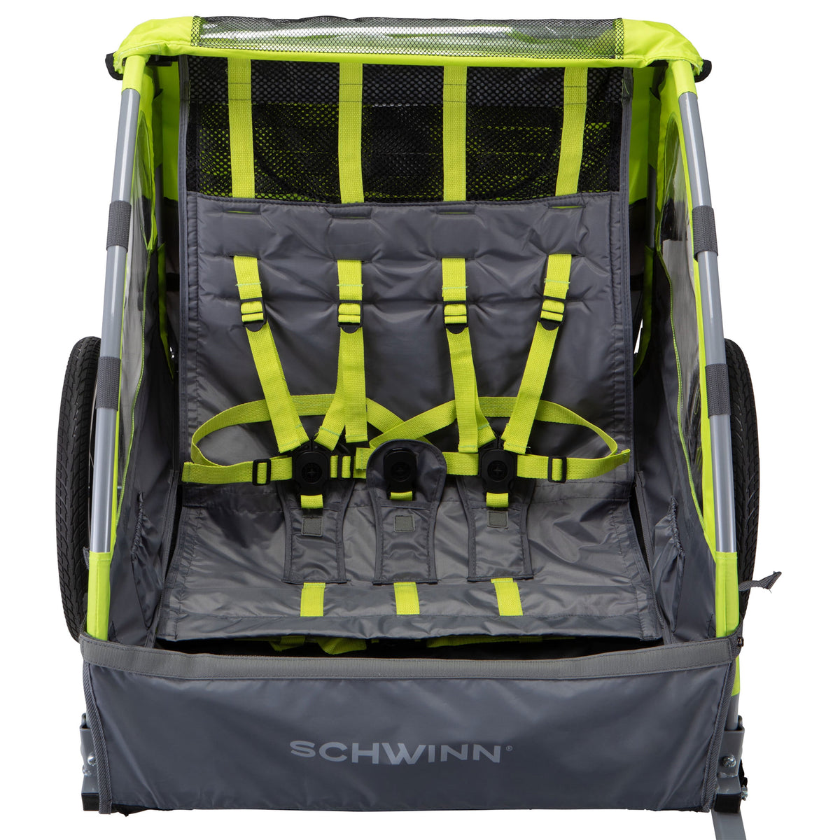 Schwinn Gemini Toddler Unisex Trailer with Stroller Kit & Aluminum Frame Design - VMInnovations