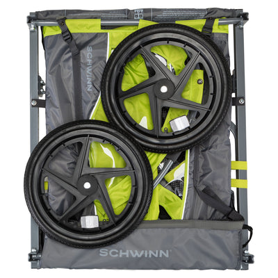 Schwinn Gemini Toddler Unisex Trailer with Stroller Kit & Aluminum Frame Design - VMInnovations