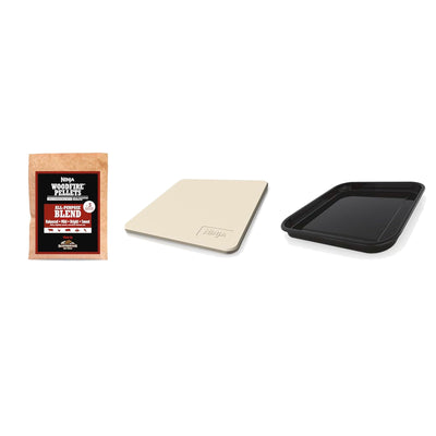 Ninja 8-in-1 Electric Programmable Metal Woodfire Pizza Oven w/ Timer, Red (Certified Refurbished) - VMInnovations