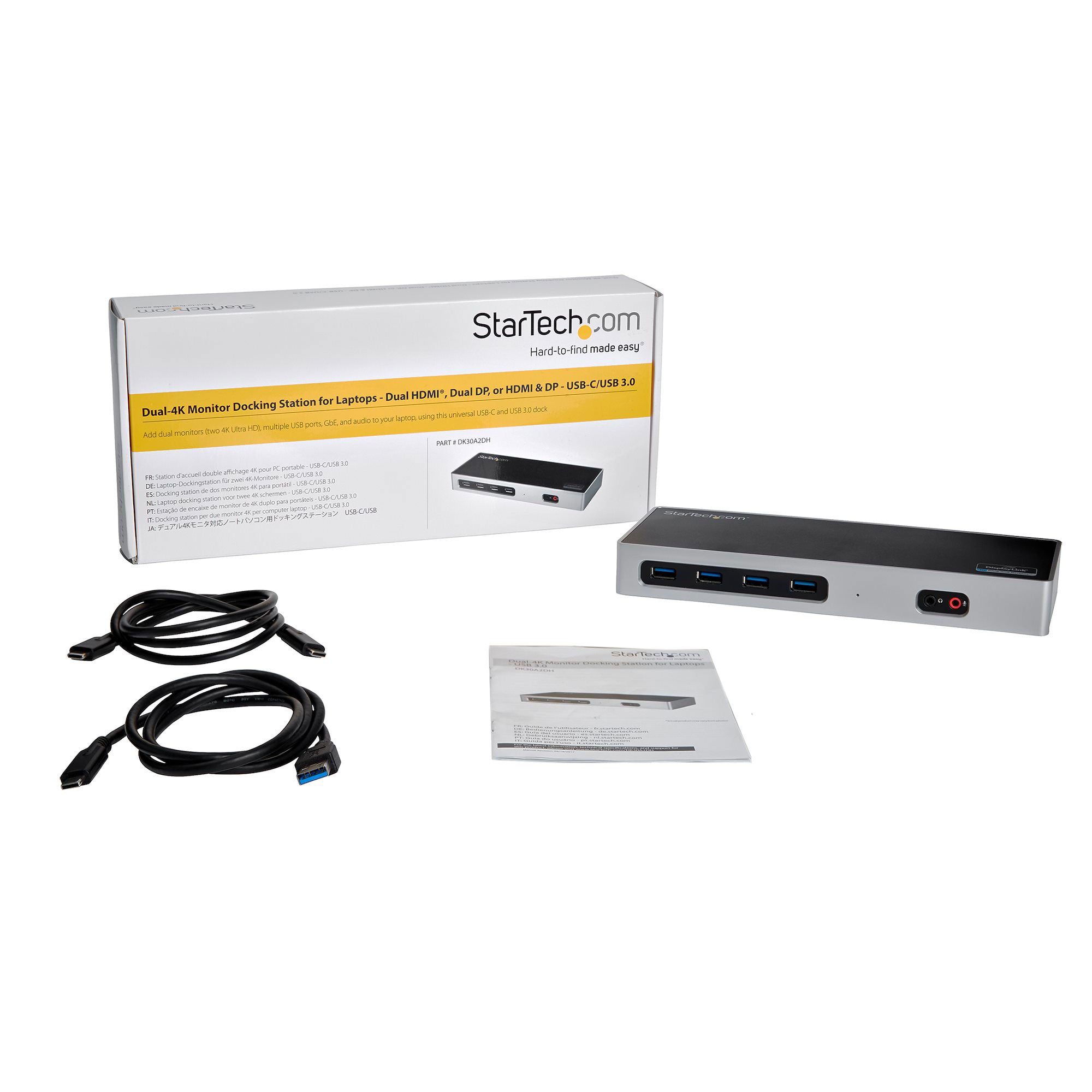 StarTech.com DK30A2DH Dual Monitor USB-C & USB-A Hybrid Docking Station (As Is) - VMInnovations
