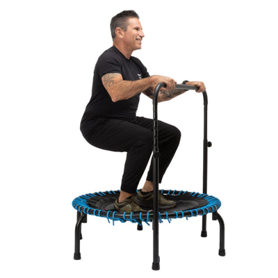 JumpSport 350 Series 39" Trampoline & Handle Bar, Teal (Open Box)