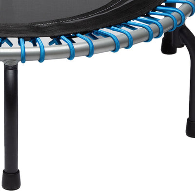 JumpSport 350 Series 39" Trampoline & Handle Bar Bundle, 30 Adjustable Bungees, Stable No-Tip Arched Legs, & 60 Day Streaming Trial