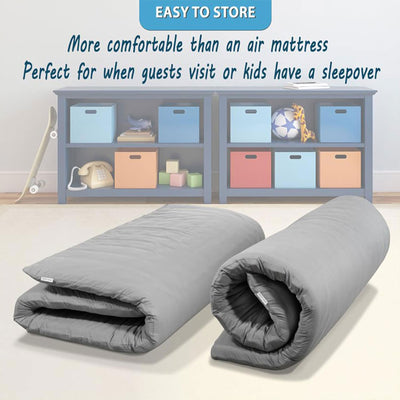 Native Nest Futon Floor Mattress, Foldable Shikibuton Bed, Full, Grey (Used) - VMInnovations