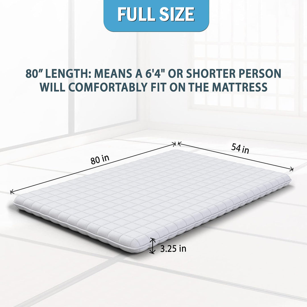Native Nest Futon Floor Mattress, Foldable Shikibuton Bed, Full, Grey (Used)