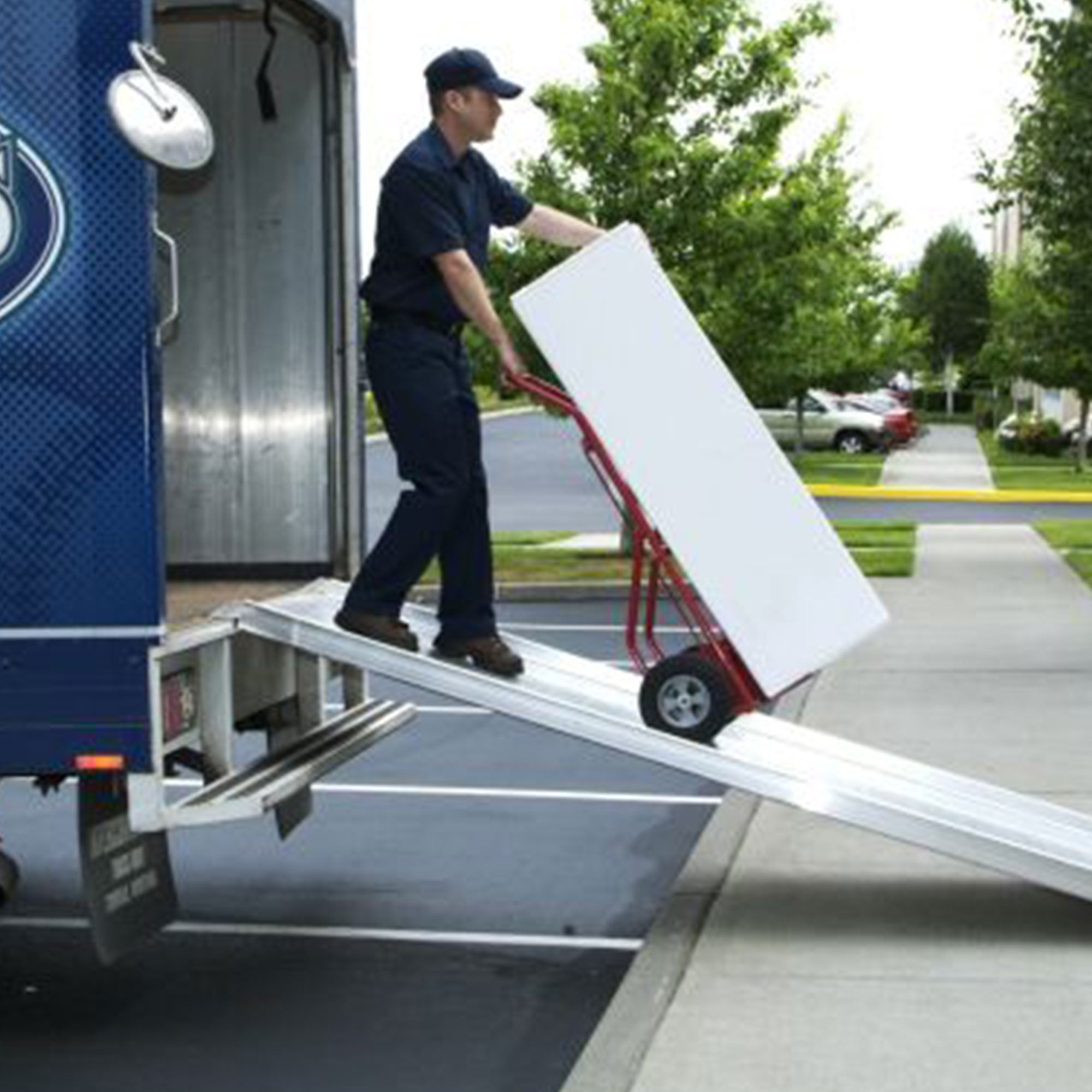 EZ-ACCESS TRAVERSE 14 Ft Walking Ramp Aluminum Non Slip Textured Surface, Silver - VMInnovations