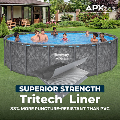 Bestway APX 365 18'x52" Round Above Ground Swimming Pool Set with Pump & Ladder