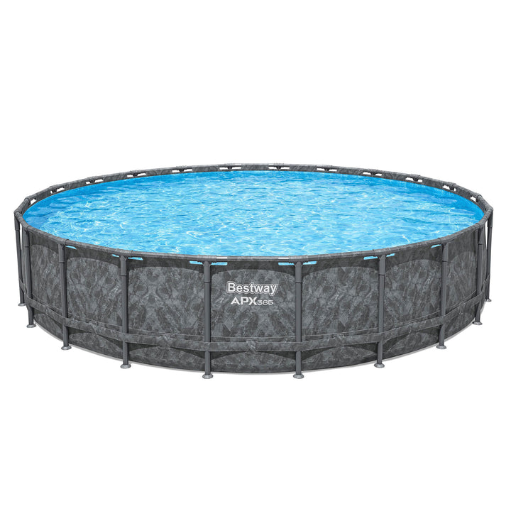 Bestway APX 365 22'x52" Round Above Ground Swimming Pool Set with Pump & Ladder