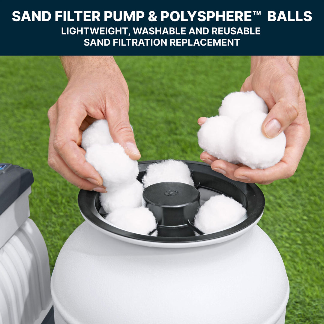 Bestway APX 365 18' x 9' x 52" Rectangular Above Ground Swimming Pool Set (Used)