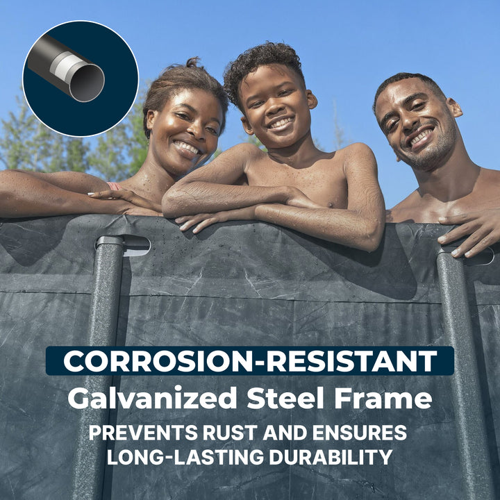 Bestway APX 365 31'4" x 16' x 52" Rectangular Above Ground Swimming Pool Set - VMInnovations