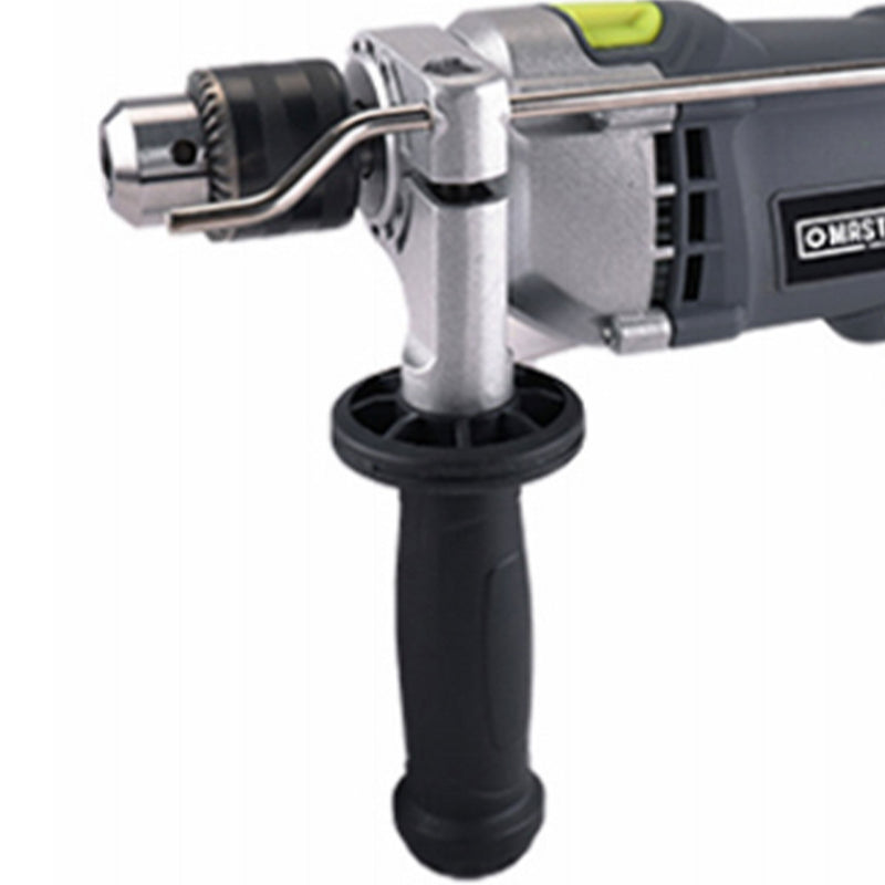 Master Mechanic 7.5 Amp 0.5 Inch Hammer Drill w/ Soft Grip Handle & Metal Gauge