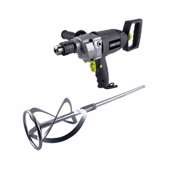 Master Mechanic 8.75 Amp Motor 0.5” Mixer Drill w/ Rear & Side Soft Grip Handles