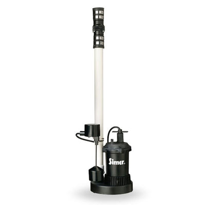 Simer Quick Install Sump Pump w/Pre Assembled Discharge Pipe & Hose (Open Box) - VMInnovations