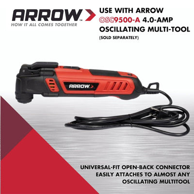 Arrow 2-11/16- Inches Titanium Wood & Nail Oscillating Tool Blade, 10 Piece