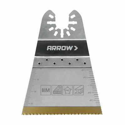 Arrow 2-11/16- Inches Titanium Wood & Nail Oscillating Tool Blade, 10 Piece
