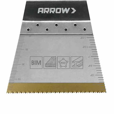 Arrow 2-11/16- Inches Titanium Wood & Nail Oscillating Tool Blade, 10 Piece