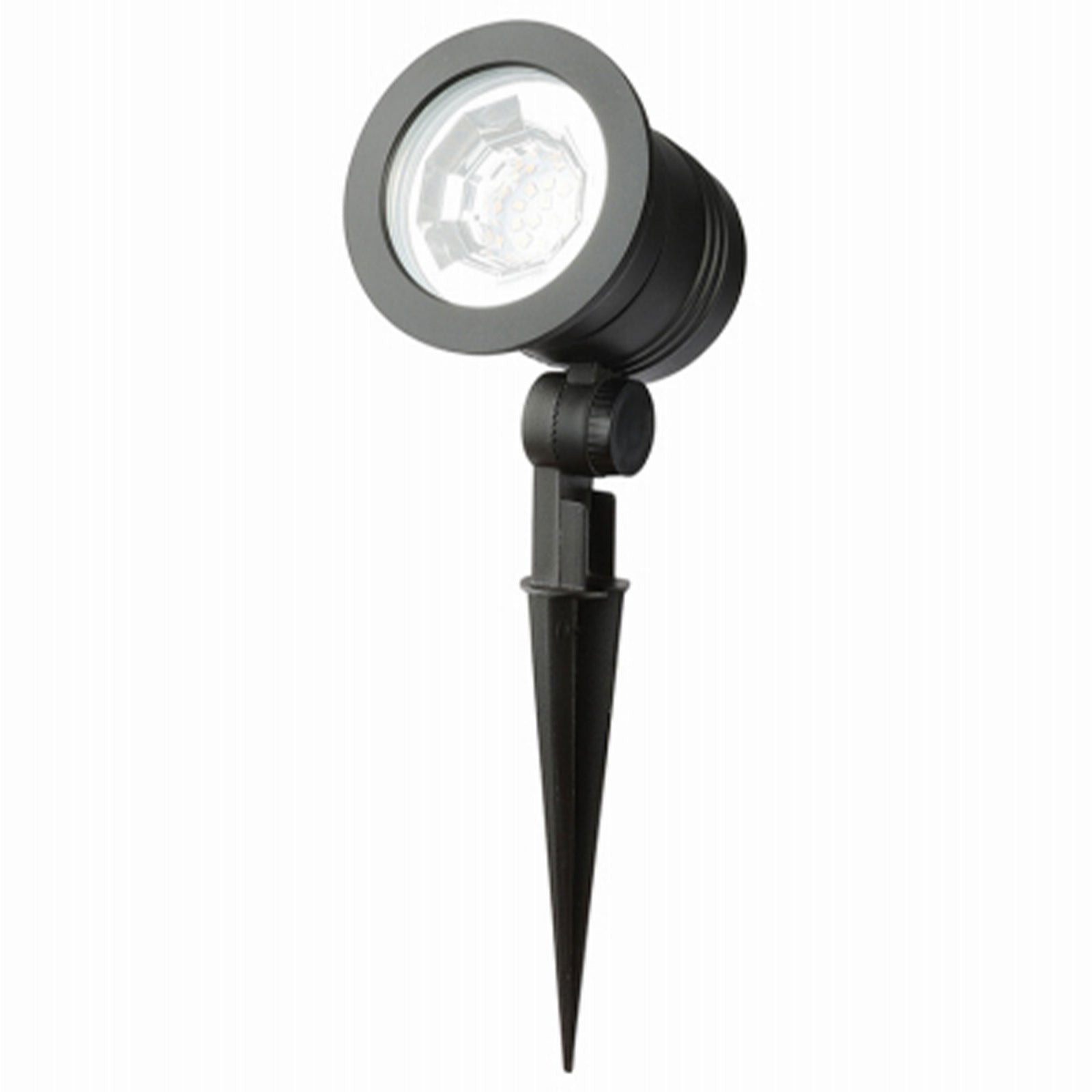 Fusion Wired Low-Voltage LED Spotlight Metal Outdoor Light w/ 1000 Lumens, Black - VMInnovations