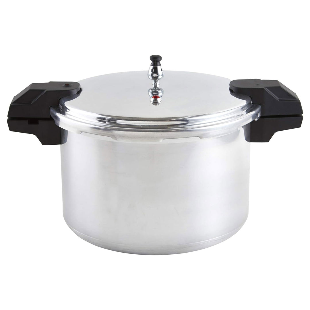 Mirro 16-Quart Polished Aluminum Pressure Cooker and Canner Cookware, Silver