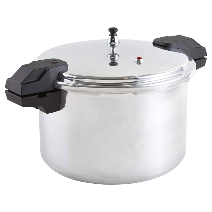 Mirro 16-Quart Polished Aluminum Pressure Cooker and Canner Cookware, Silver