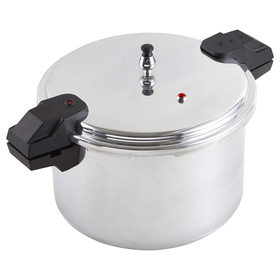 Mirro 16-Quart Polished Aluminum Pressure Cooker and Canner Cookware, Silver