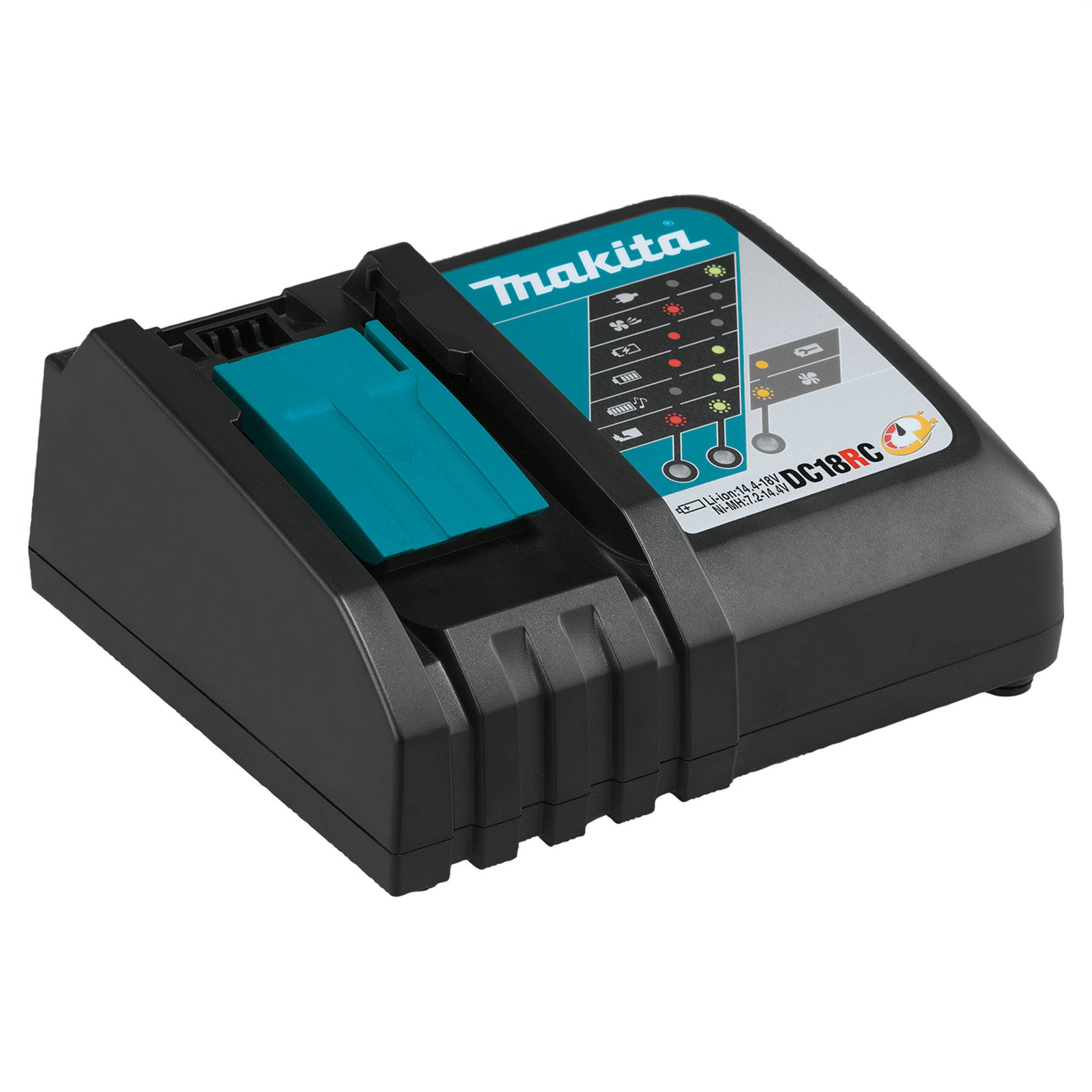 Makita 18 Volt LXT Lithium Ion Rapid Optimum Charger with Built In Fan for Tools - VMInnovations