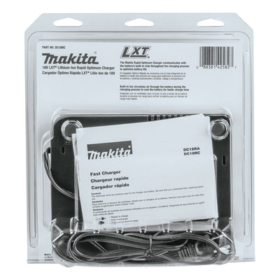 Makita 18 Volt LXT Lithium Ion Rapid Optimum Charger with Built In Fan for Tools