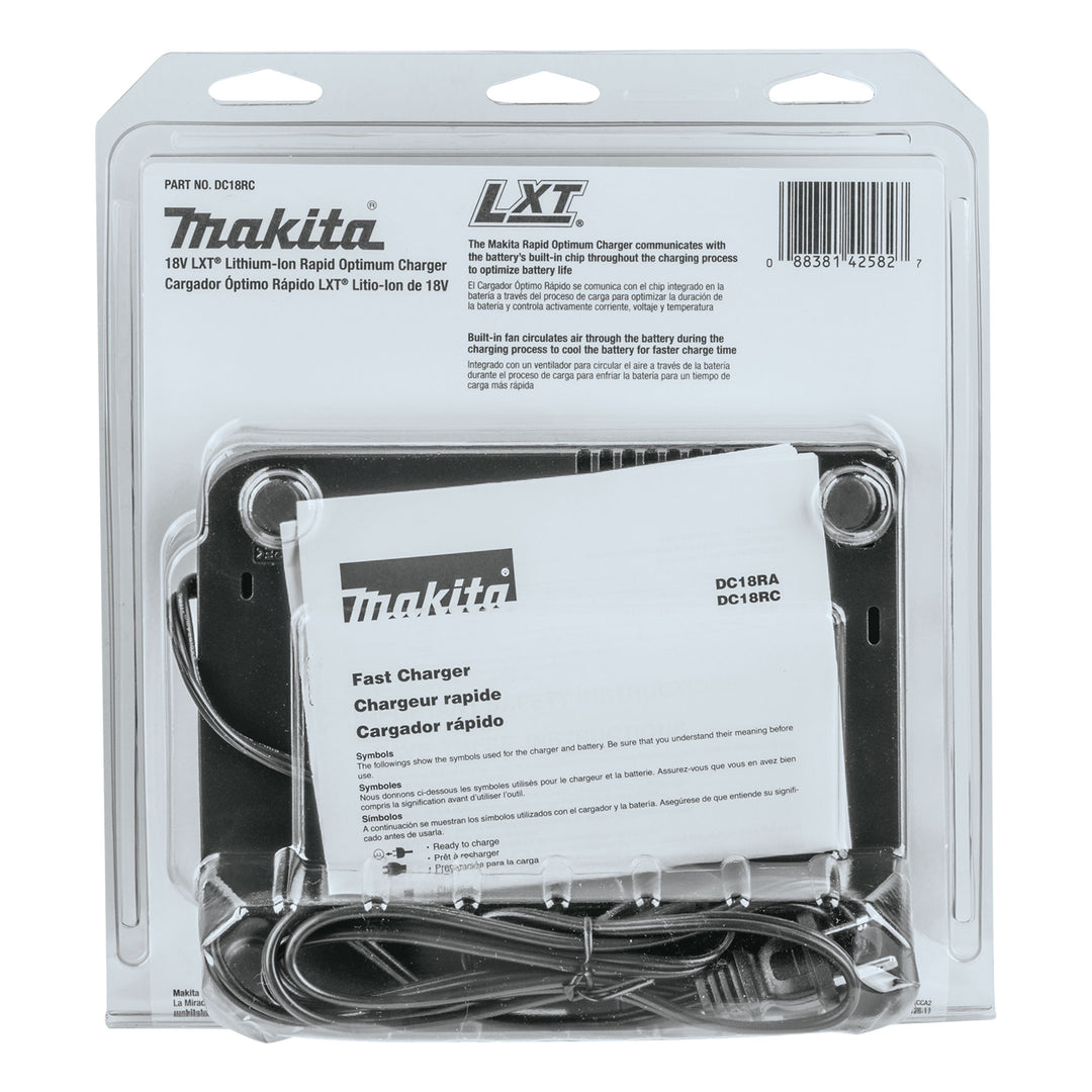 Makita 18 Volt LXT Lithium Ion Rapid Optimum Charger w/Built In Fan(Used) - VMInnovations
