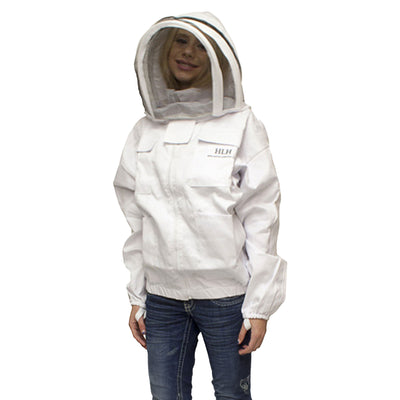 Harvest Lane Honey Beekeeping Jacket with Fencing Veil Headpiece, Large - VMInnovations
