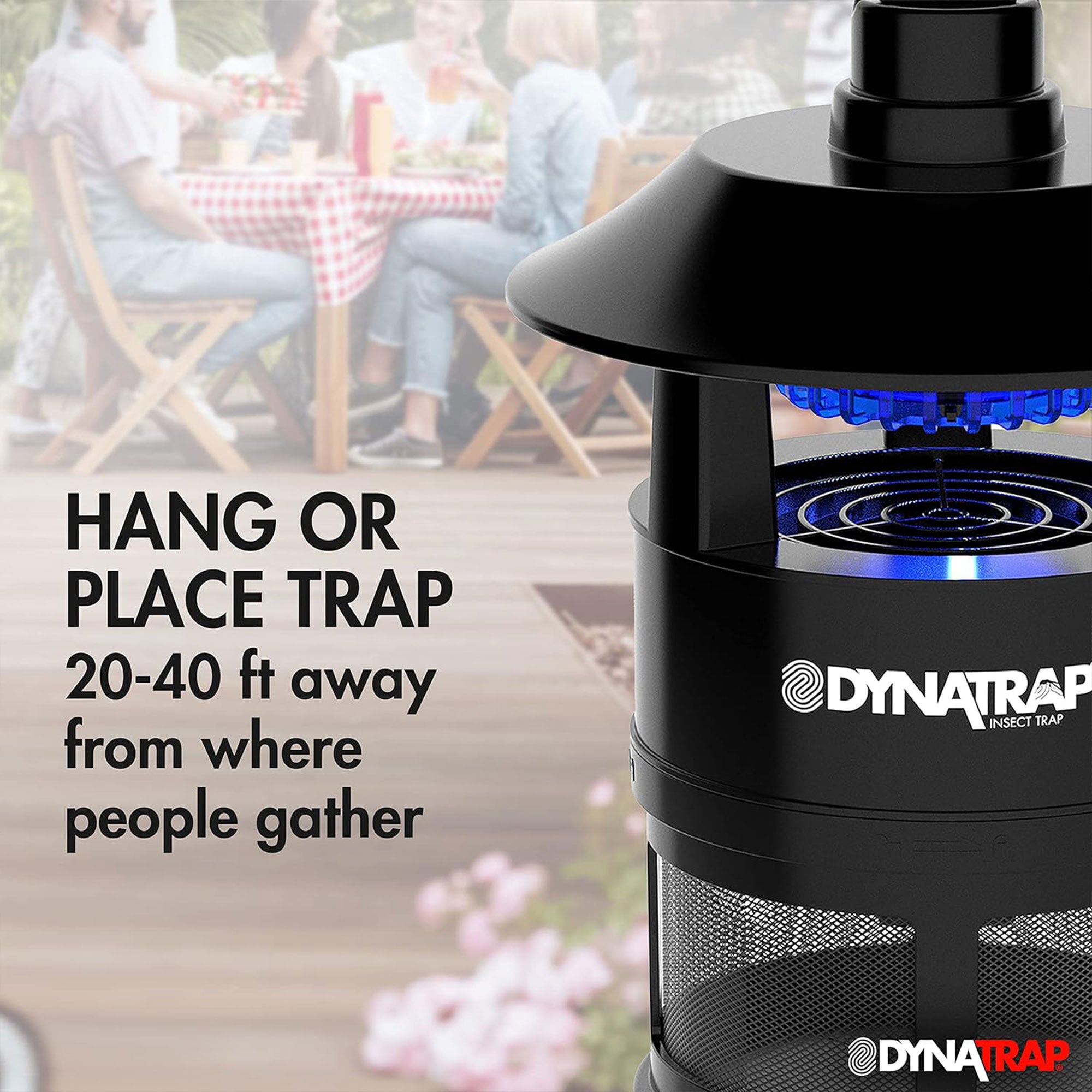 Dynatrap Titanium Patio Camping Mosquito Shield Lantern Trap, 1/4 Acre Coverage - VMInnovations