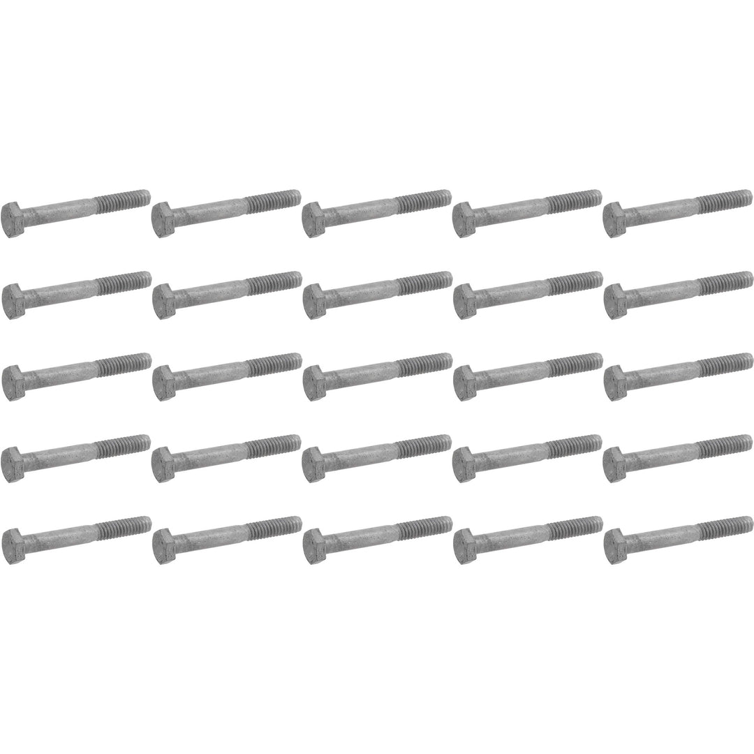 Hillman Galvanized .5 x 8 Inches Hex Bolts, Wood-Wood/Metal-Metal (25 Pack) - VMInnovations