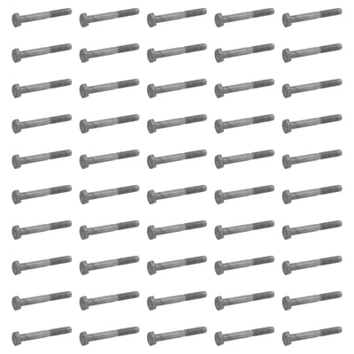 Hillman Galvanized 3/8 x 6 Inch Hex Bolts, Wood to Wood/Metal to Metal (50 Pack)