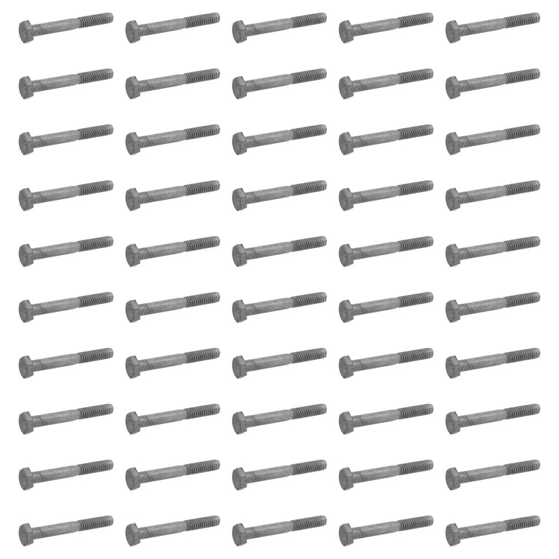 Hillman Galvanized 3/8 x 6 Inch Hex Bolts, Wood to Wood/Metal to Metal (50 Pack)