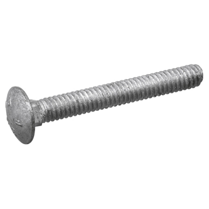 Hillman Galvanized 1/4 x 4 Inch Carriage Bolts for Wood/Metal Frame, (100 Pack)