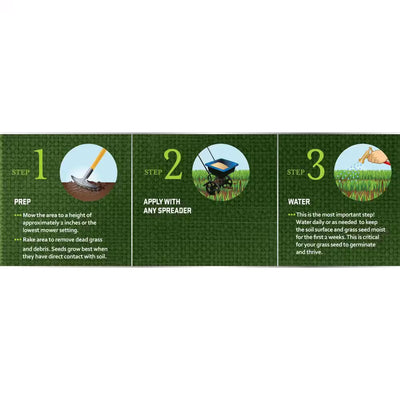 Earth Science 1 Step Sun & Shade Lawn Thickener Seed for Thin Lawns, 12 Pounds - VMInnovations