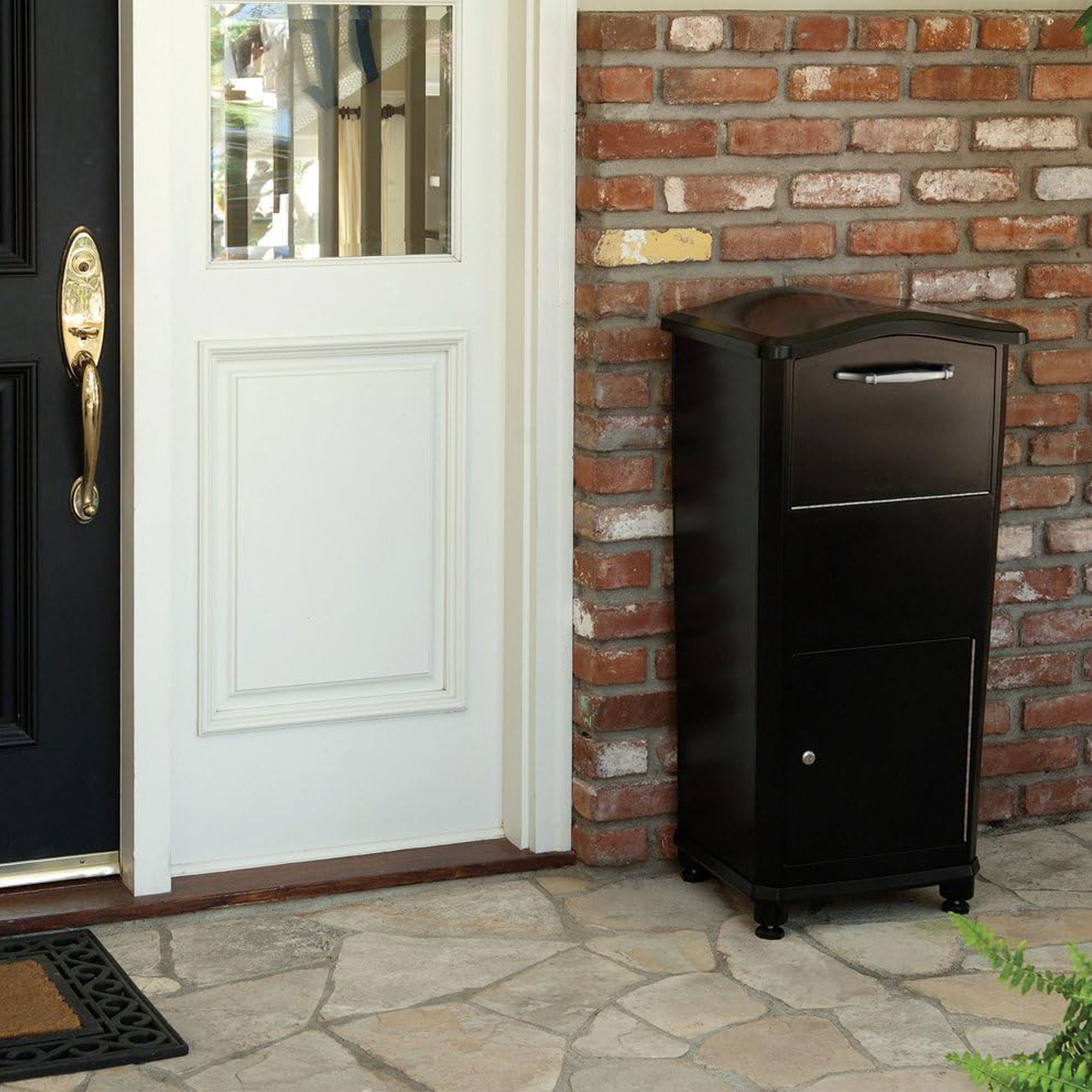 Architectural Mailboxes Cast Aluminum Elephantrunk Parcel Drop Box with Drum - VMInnovations