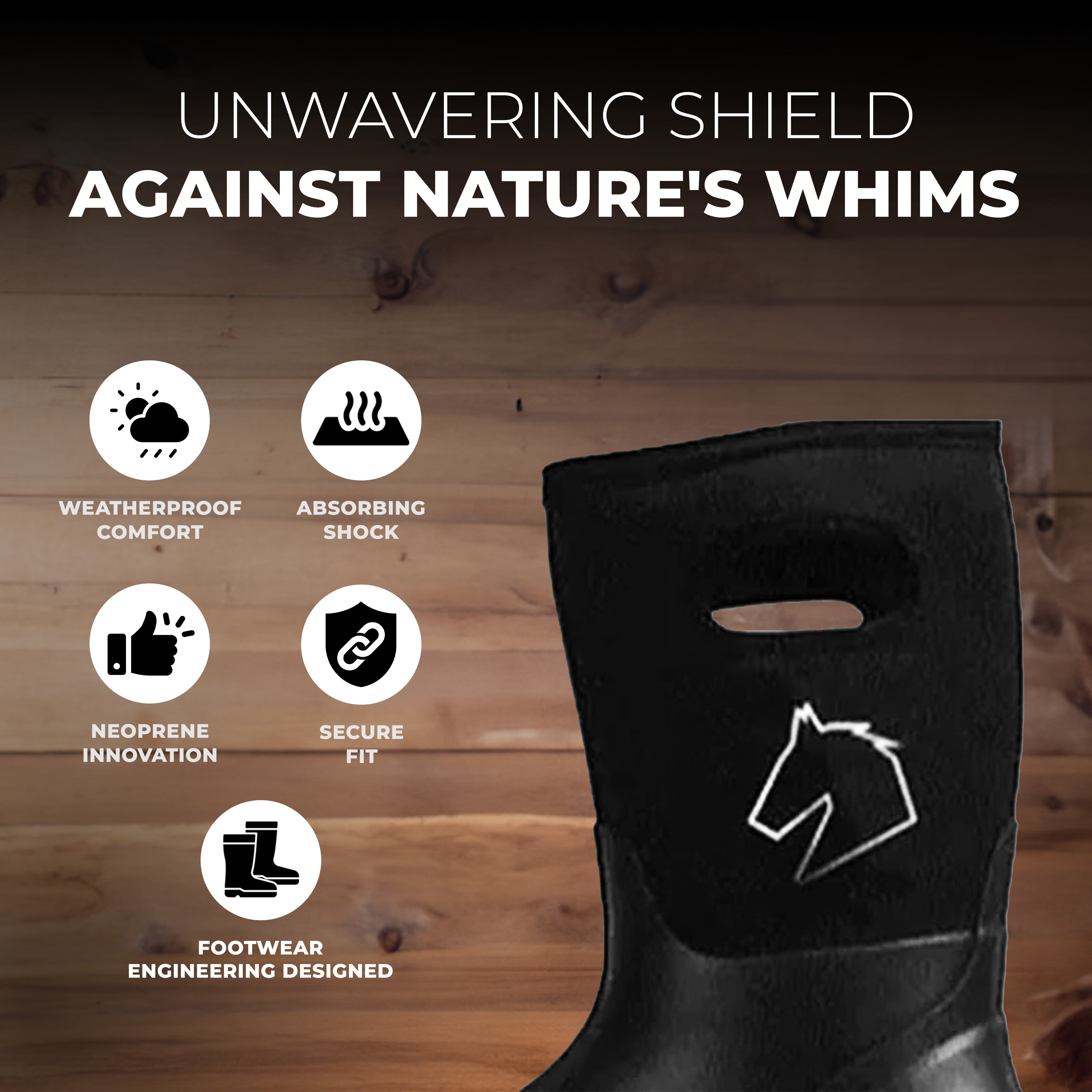 Master Rancher Heavy Duty Work Farm Boots Unisex Men's 10 Women's 12, Black - VMInnovations