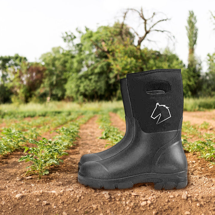 Master Rancher Heavy Duty Work Farm Boots Unisex Men's 11 Women's 13, Black