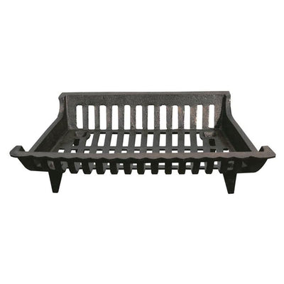 Panacea 18 Inch Cast Iron Fireplace Grate for Log Carriers and Holders(Open Box) - VMInnovations