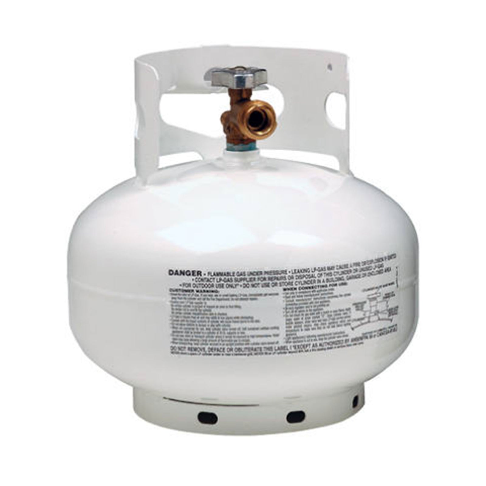 Manchester Tank 11 Pound Vertical Cylinder Propane Tank with Scalloped Footring - VMInnovations