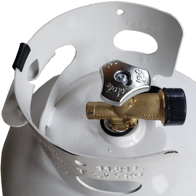 Manchester Tank 11 Pound Vertical Cylinder Propane Tank with Scalloped Footring - VMInnovations