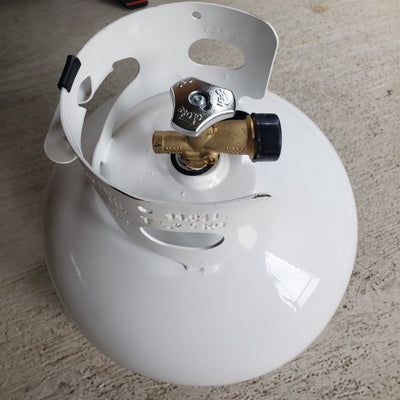 Manchester Tank 11 Pound Vertical Cylinder Propane Tank with Scalloped Footring - VMInnovations