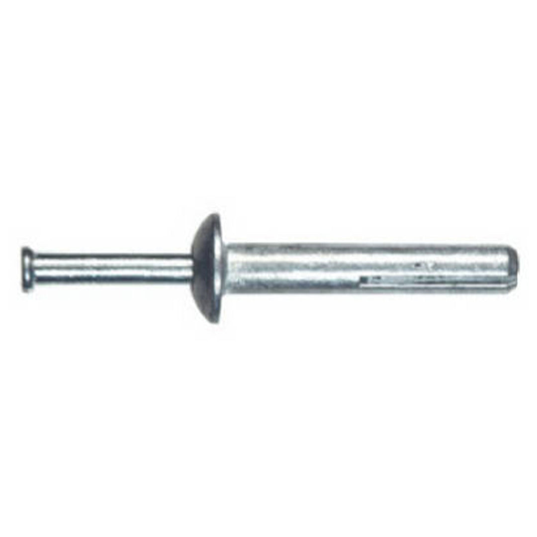 Hillman 1/4" x 1.5" L Steel Mushroom Head Hammer Drive Masonry Anchor (100 Pack)