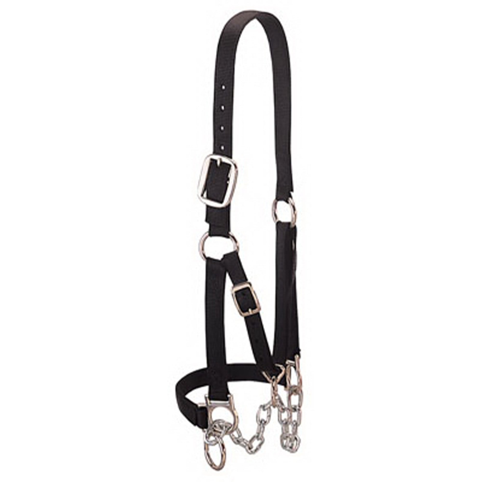 Weaver Leather Medium Cattle Halter w/Double Stitched Nylon & Chin Choker (Used) - VMInnovations