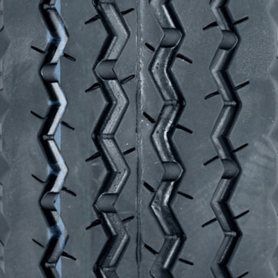 Kenda Loadstar 480/400-8 LRB Utility Trailer Tire and 4-Hole Custom Spoke Wheel - VMInnovations