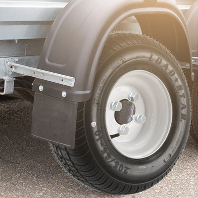 Kenda Loadstar LRC Utility Trailer Tire and 4-Hole Custom Spoke Wheel (Used) - VMInnovations