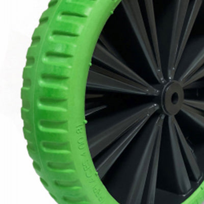 Kenda Flex Lite 15 Inch Flat Free Tire Wheelbarrow Wheel, Universal Fit, Green - VMInnovations